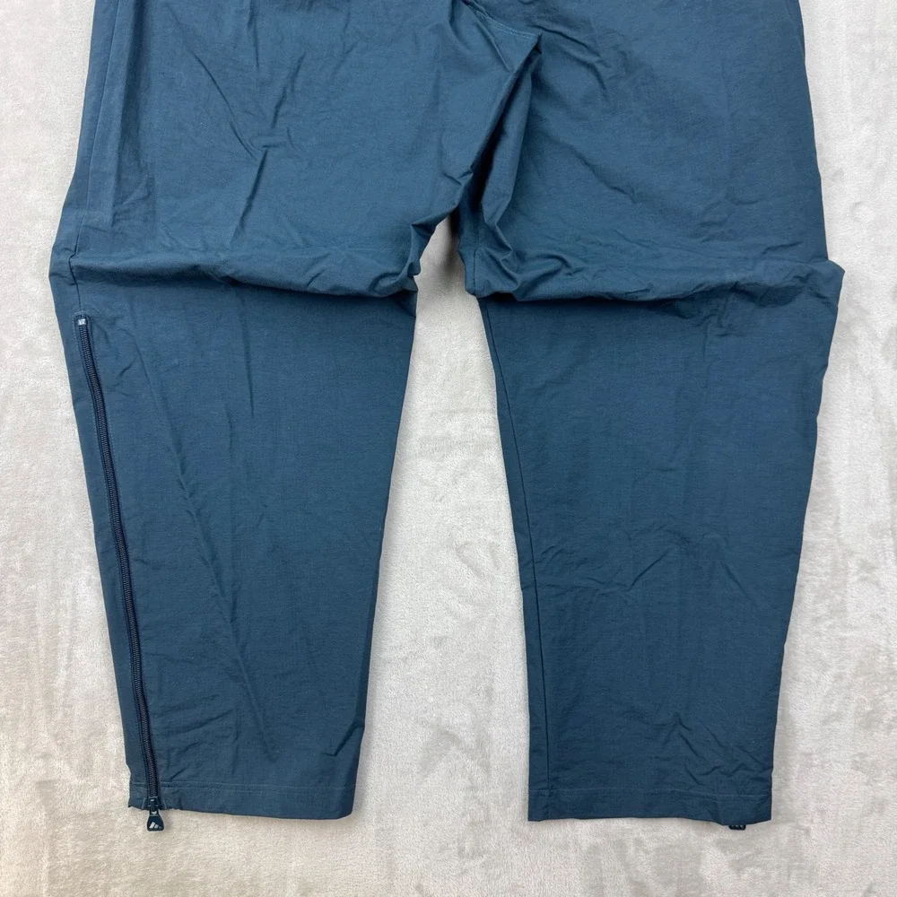 90s Adidas Track Pants Mens Large  Orange Zip Leg Windbreaker Vintage Sportswear